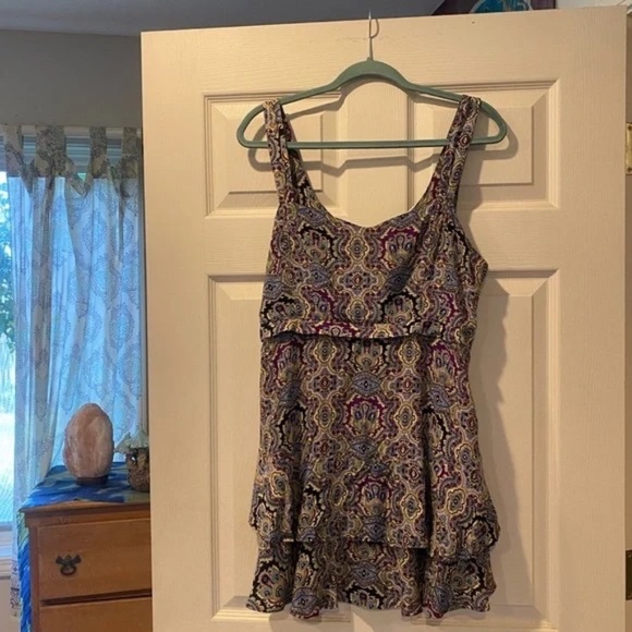 Free People Printed Mini Dress 12 - Picture 1 of 12